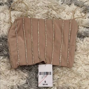 Rhinestone crop top